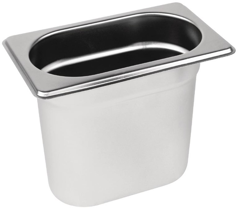  Vogue GN-Beh&auml;lter Edelstahl 15cm GN1/9 
