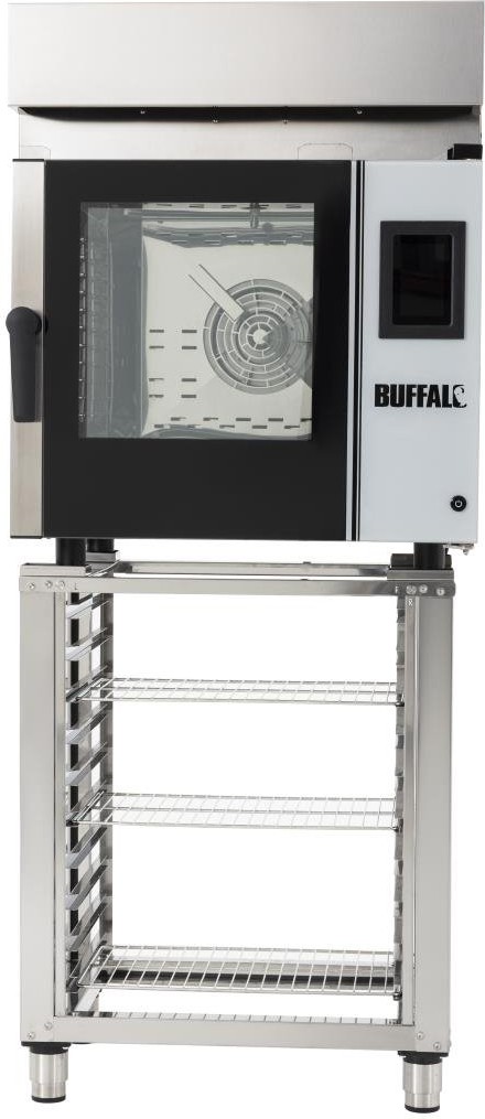  Buffalo Dunstabzugshaube f&uuml;r Smart Touchscreen Kompakt-Kombiofen 6 St&uuml;ck GN 1/1 CK110 