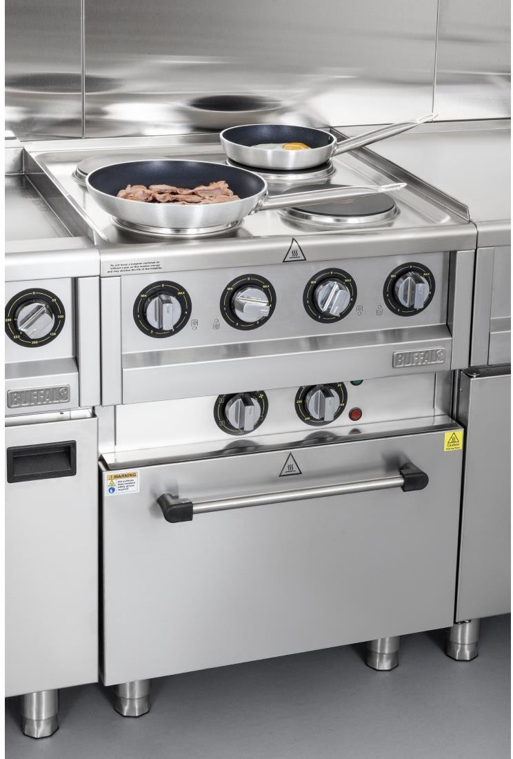  Buffalo 600 Serie 4-Platten Elektro Umluftofen 