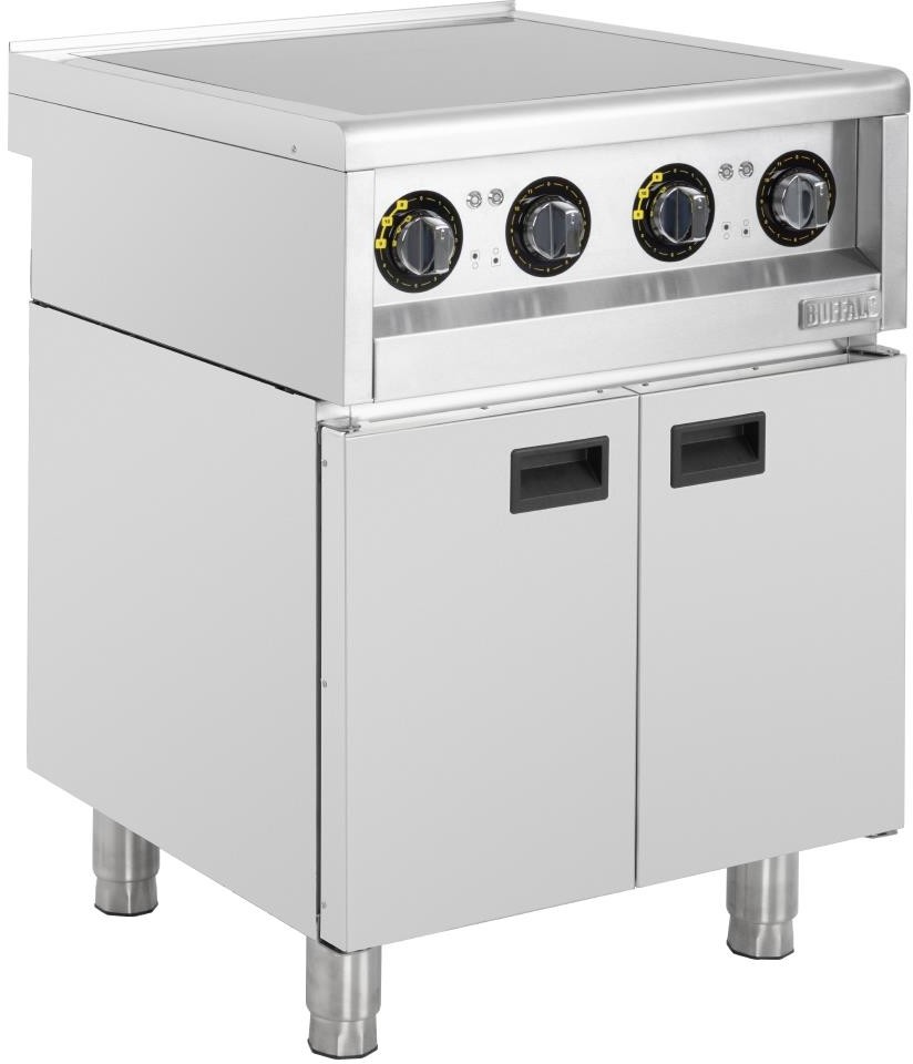  Buffalo 600 Serie 4 Zonen Freistehendes Induktionskochfeld 2x 3kW 