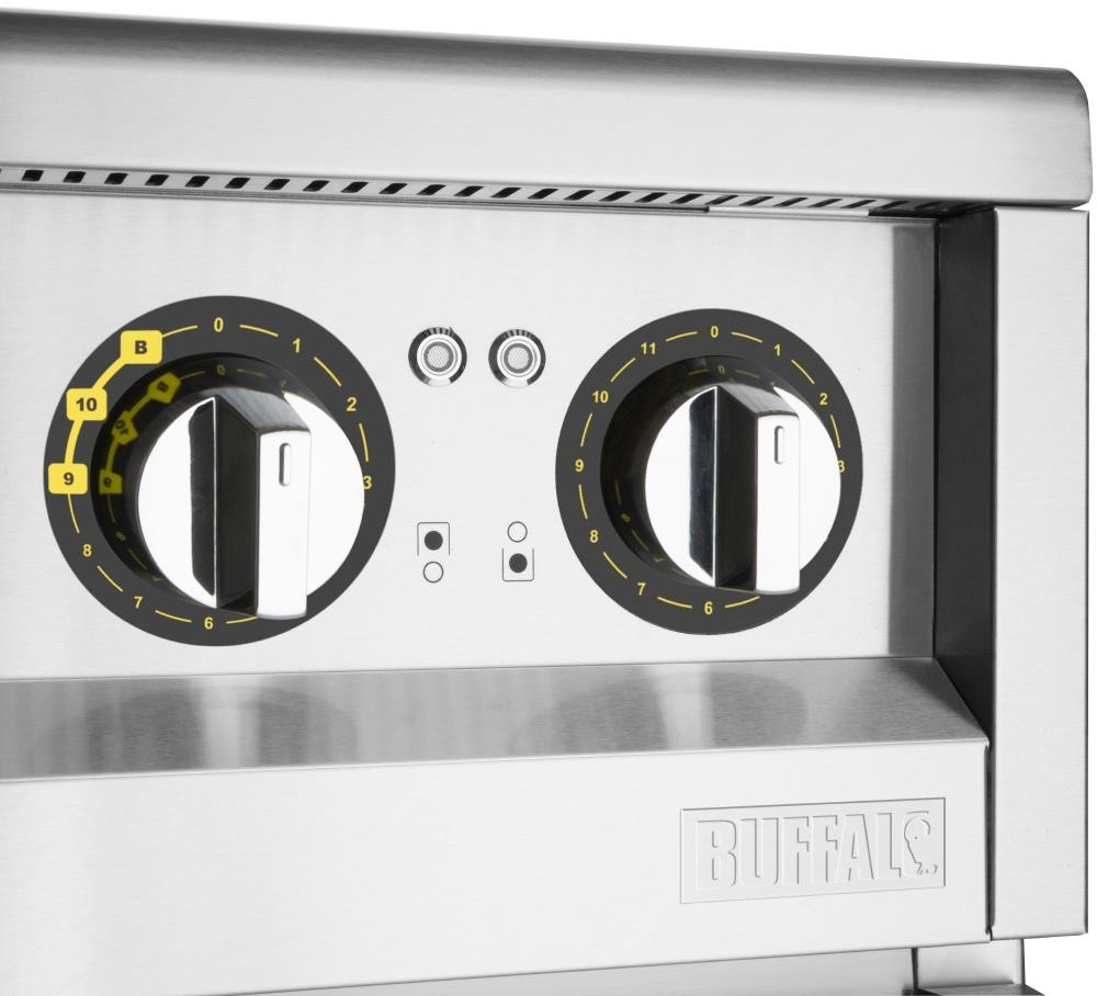  Buffalo 600 Serie 4 Zonen Freistehendes Induktionskochfeld 2x 3kW 