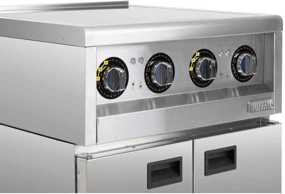  Buffalo 600 Serie 4 Zonen Freistehendes Induktionskochfeld 2x 3kW 