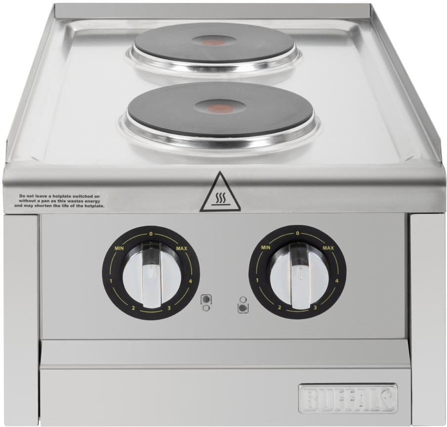  Buffalo 600 Series 2-Platten-Elektroherd 