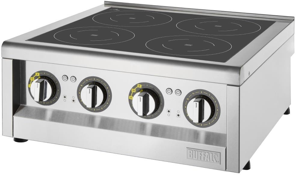  Buffalo 600 Serie 4 Zonen Induktionskochfeld 2 x 3kW 