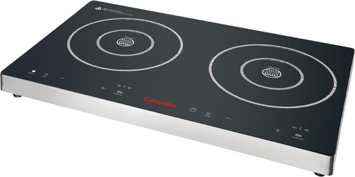  Caterlite Doppel-Induktionskochfeld mit Touch Control 3000W 