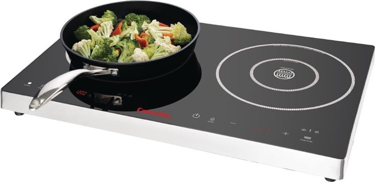  Caterlite Doppel-Induktionskochfeld mit Touch Control 3000W 