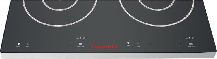  Caterlite Doppel-Induktionskochfeld mit Touch Control 3000W 