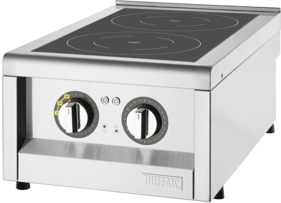  Buffalo 600 Serie Doppelzonen-Induktionskochfeld 3kW 