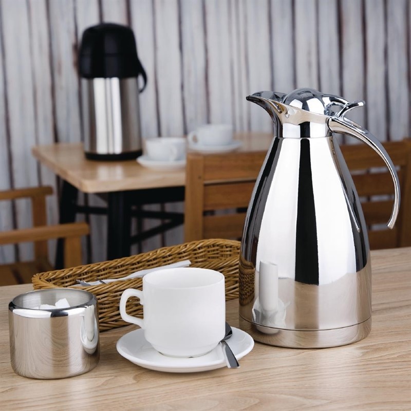  Olympia Thermoskanne Edelstahl-Look 1,5L 