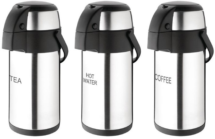  Olympia isolierte Pumpkanne 3L HOT WATER 