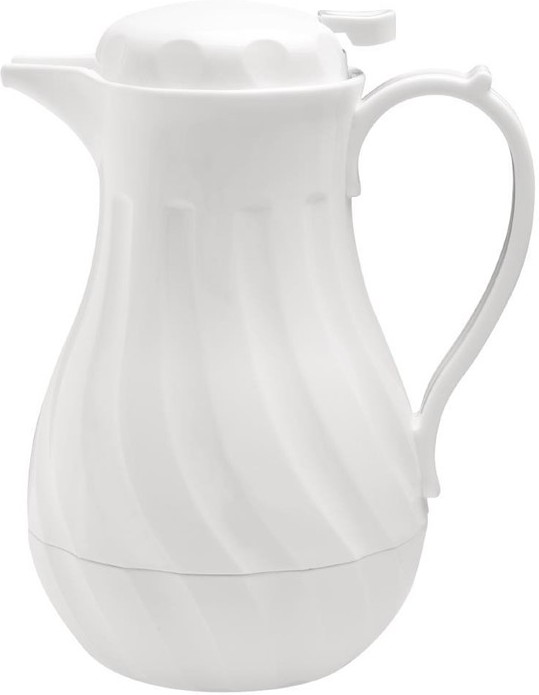  Olympia Swirl Isolierkanne wei&szlig; 2L 