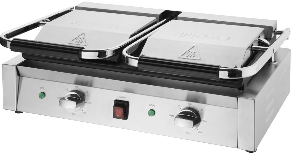  Buffalo Bistro doppelter Kontaktgrill glatt/glatt 