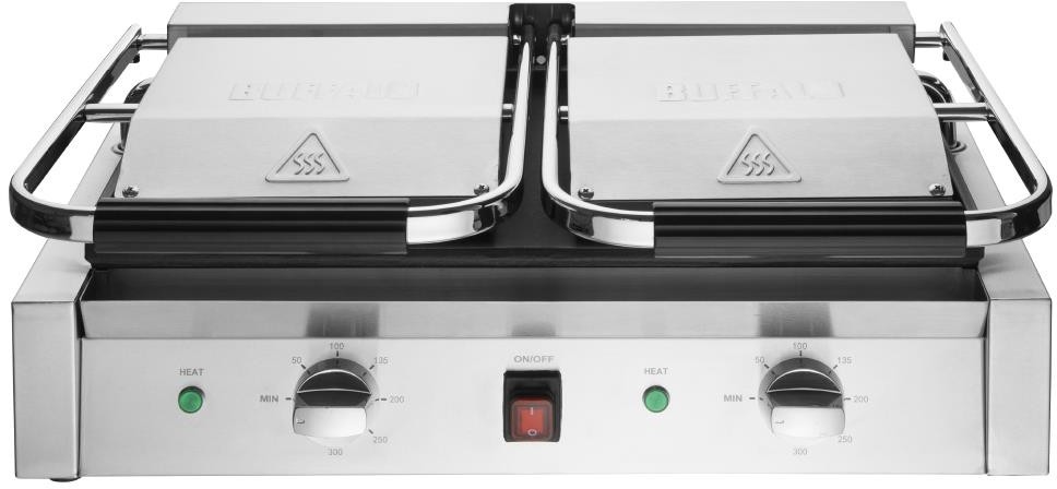  Buffalo Bistro doppelter Kontaktgrill glatt/glatt 