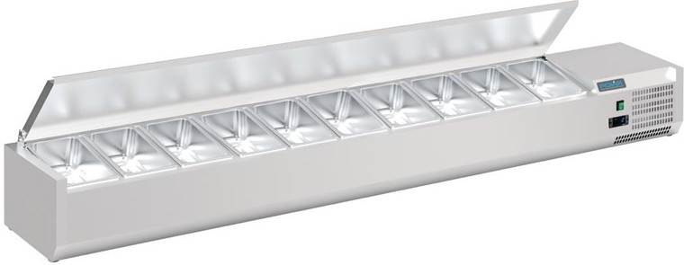  Polar Serie G Aufsatzk&uuml;hleinheit mit Deckel 10 x GN 1/4 