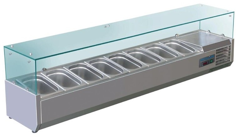  Polar Serie G Aufsatzk&uuml;hlvitrine 8 x GN1/4 