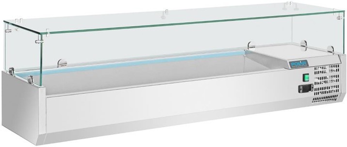  Polar Serie G Aufsatzk&uuml;hlvitrine f&uuml;r 5x GN1/3 und 1x GN1/2 