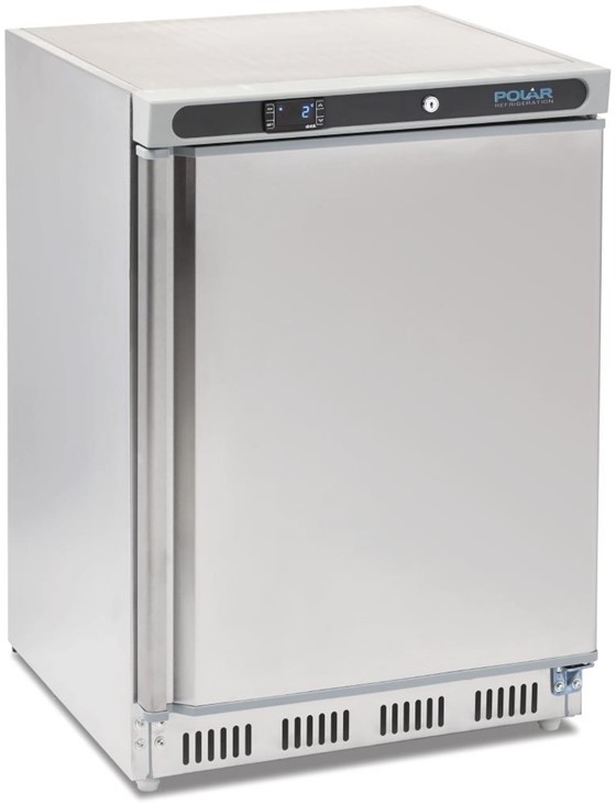  Polar Serie C Edelstahl Kühlschrank Tischmodell 150L 