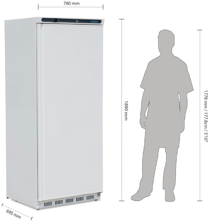  Polar Serie C Kühlschrank weiß 600L 