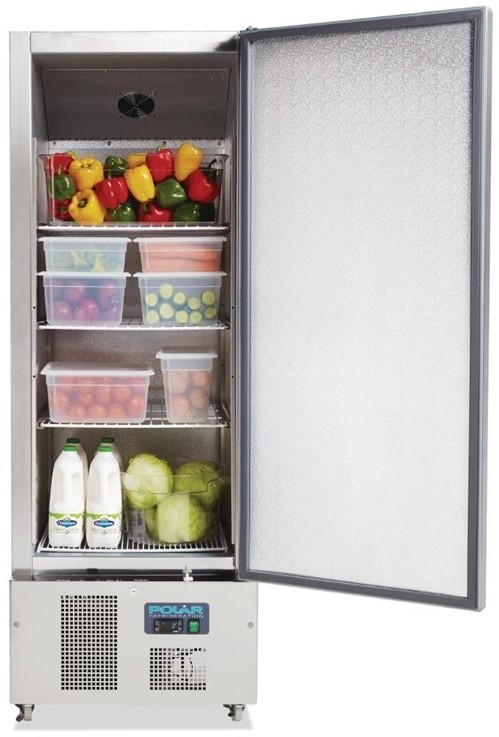  Polar Serie G K&uuml;hlschrank Edelstahl 440L 