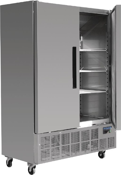  Polar Serie G Slimline K&uuml;hlschrank Edelstahl 960L 