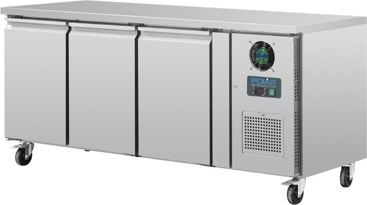 Polar Serie U Tiefk&uuml;hltisch 3-t&uuml;rig 417L 