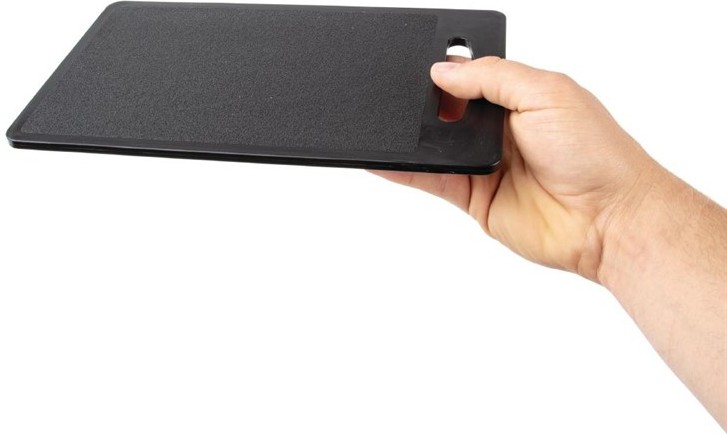  Hygiplas rechteckiges Bar Schneidebrett schwarz 25,5cm 
