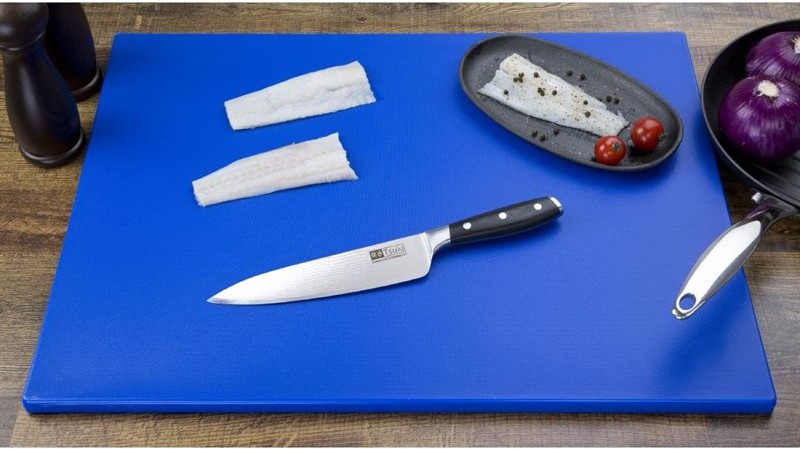  Hygiplas LDPE extra dickes Schneidebrett blau 60x45x2cm 
