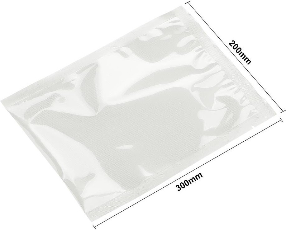  Vogue Kompostierbare Gepr&auml;gte Vakuumbeutel 200x300mm (50 St&uuml;ck) 