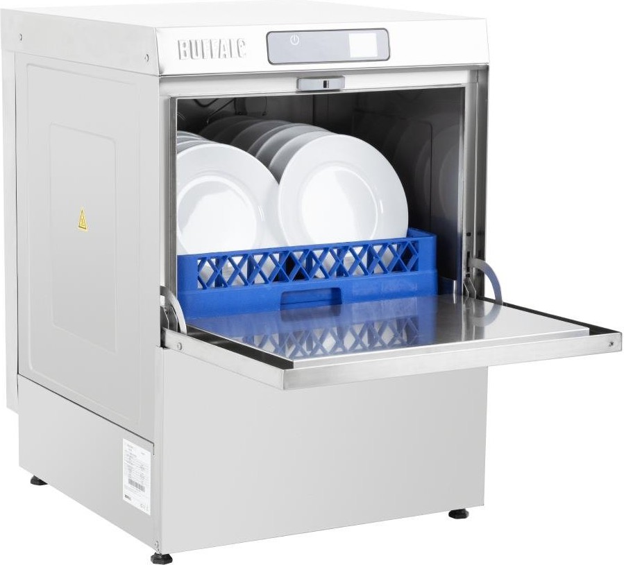  Buffalo Digital Geschirrsp&uuml;ler f&uuml;r den Einbau mit Ablaufpumpe 500mm Korb 5.4kW 