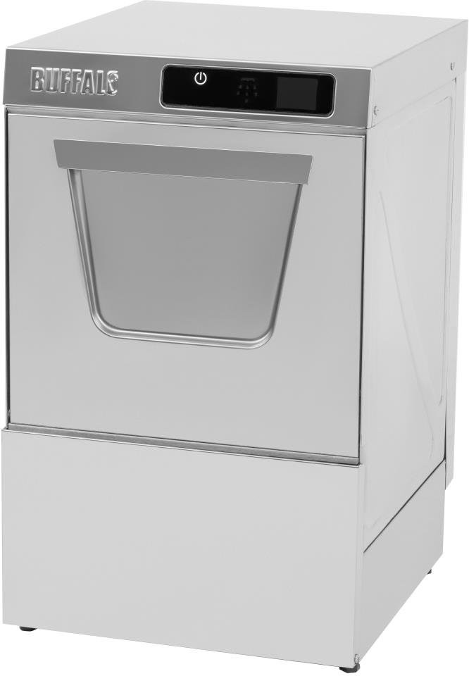  Buffalo Digital Untertisch-Gl&auml;ser-Sp&uuml;lmaschine mit Ablaufpumpe, 400mm Korb, 2,9kW 