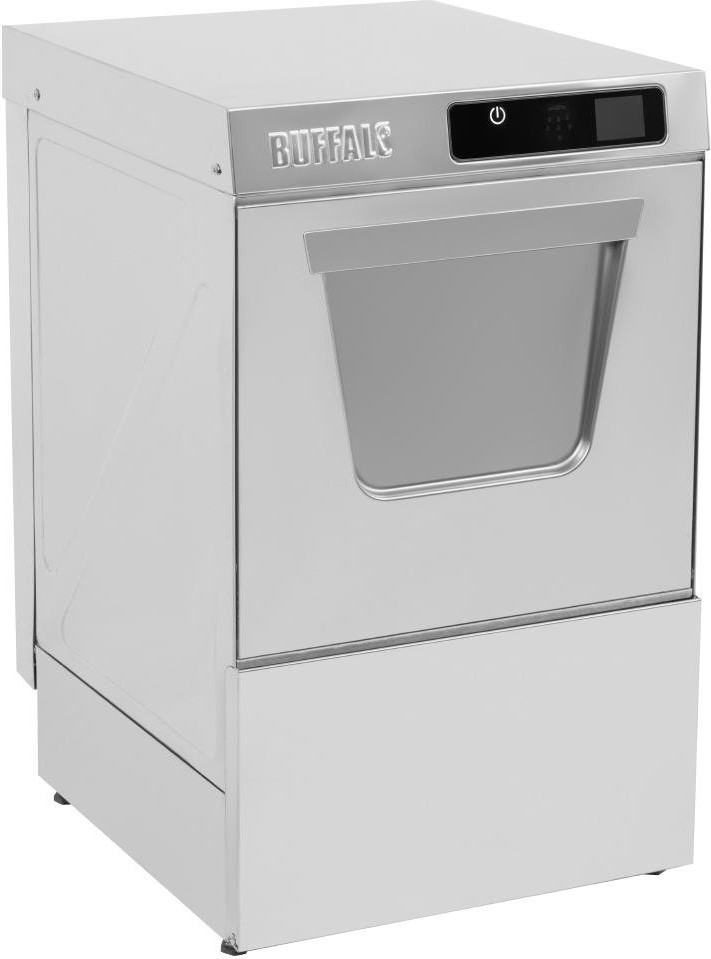  Buffalo Digital Untertisch-Gl&auml;ser-Sp&uuml;lmaschine mit Ablaufpumpe, 400mm Korb, 2,9kW 