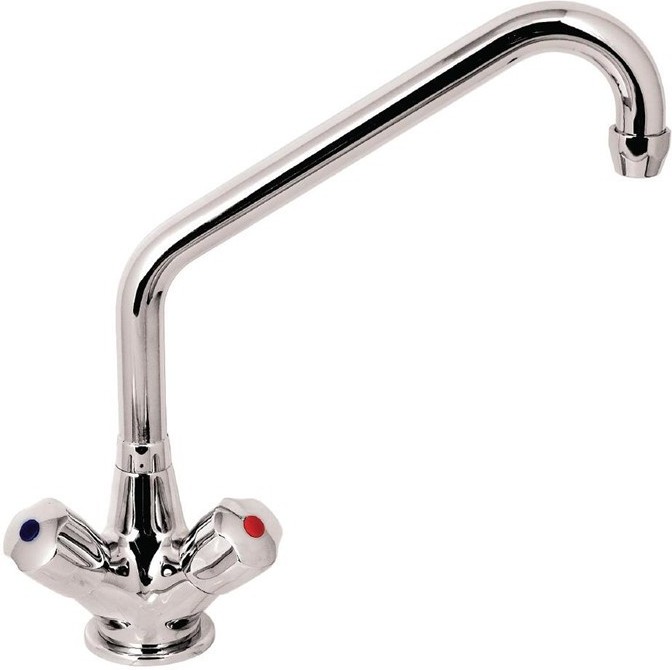  Gastronoble Professioneller Monoblock Mischhahn mit Drehknopfbedienung 25cm 