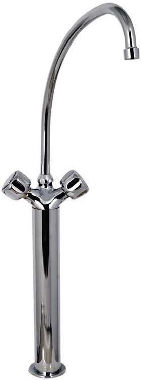  Gastronoble Professioneller Monoblock Mischhahn mit Drehknopfbedienung, Mischhahn 20cm und 30cm Erh&ouml;hung (bis zu den Drehkn&ouml;pfen) 