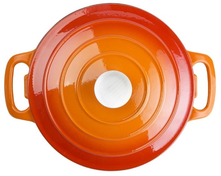  Vogue runder Schmortopf orange gro&szlig; 