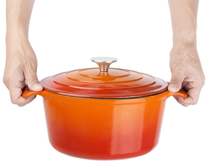  Vogue runder Schmortopf orange gro&szlig; 