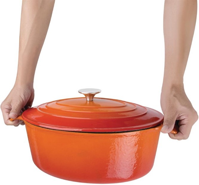  Vogue ovaler Schmortopf orange 