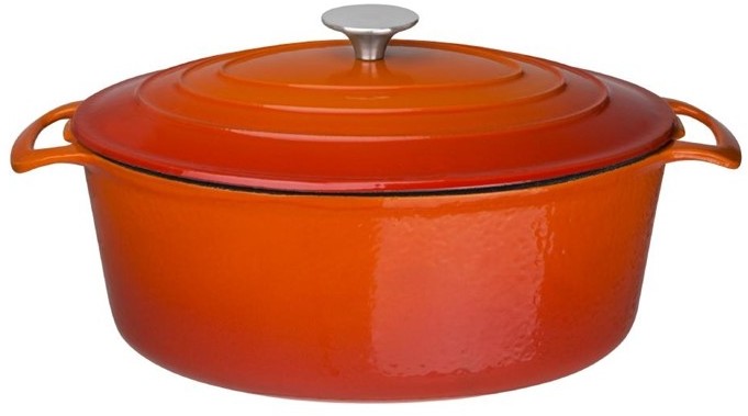  Vogue ovaler Schmortopf orange gro&szlig; 