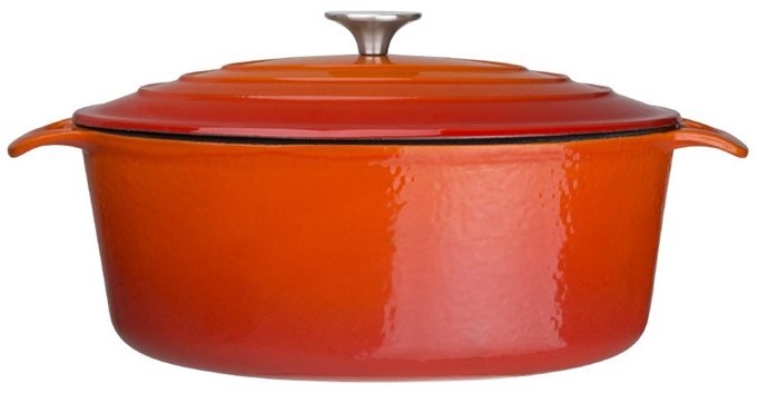  Vogue ovaler Schmortopf orange gro&szlig; 