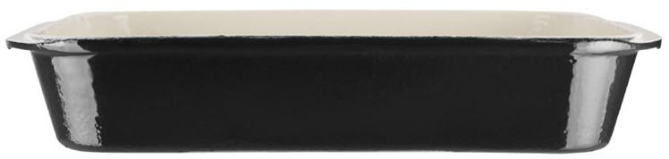  Vogue Auflaufform Gusseisen schwarz gro&szlig; 