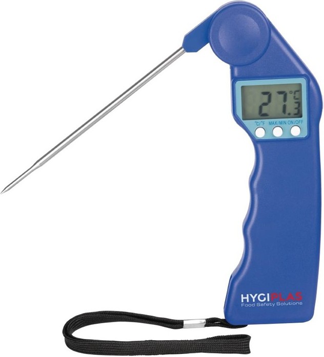  Hygiplas Easytemp Farbcodiertes blaues Thermometer 