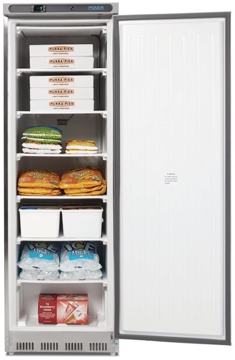  Polar Serie C Gefrierschrank Edelstahl 365L 