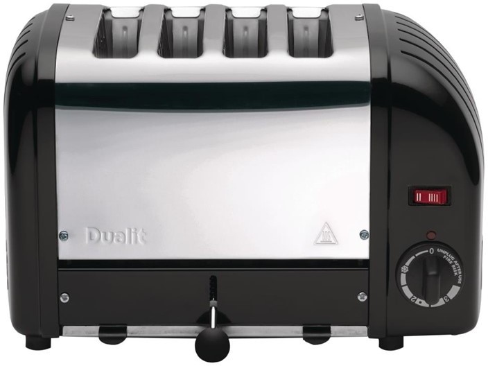 Dualit Toaster 40344 schwarz 4 Schlitze 