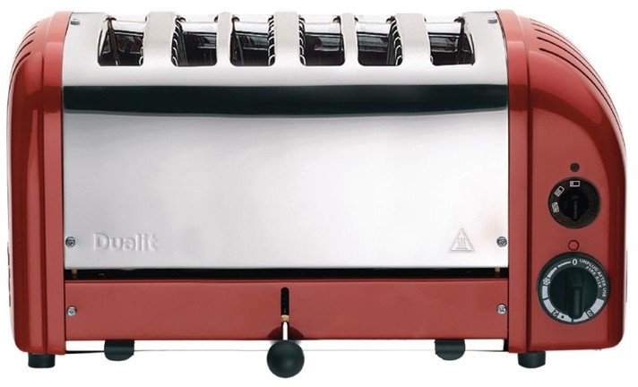  Dualit Toaster 60154 rot 6 Schlitze 