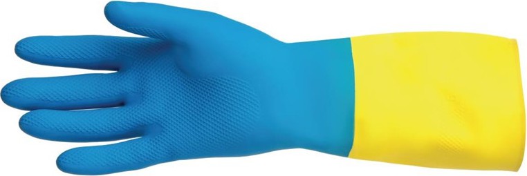  Mapa Alto 405 Fl&uuml;ssigkeitsfeste Hochleistungs-Hausmeisterhandschuhe Blau und Gelb Gro&szlig; 