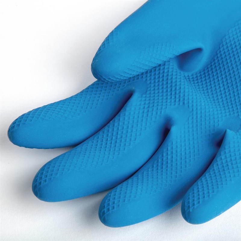  Mapa Alto 405 Fl&uuml;ssigkeitsfeste Hochleistungs-Hausmeisterhandschuhe Blau und Gelb Gro&szlig; 