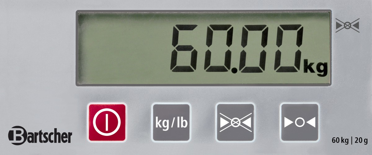  Bartscher Digitalwaage, 60kg, 20g 