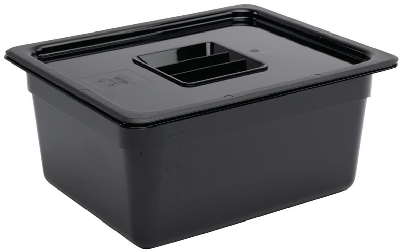  Vogue GN-Beh&auml;lter GN1/2 schwarz 150mm 