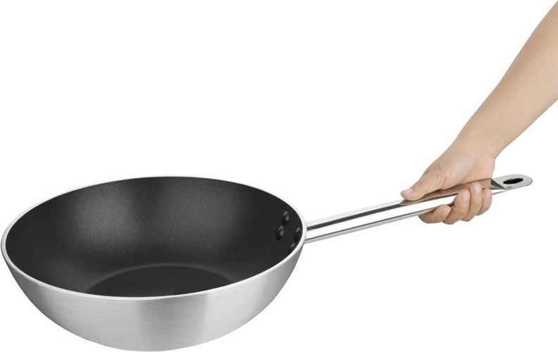  Vogue Platinum Plus Aluminium Wok mit Teflon Antihaftbeschichtung 300mm 