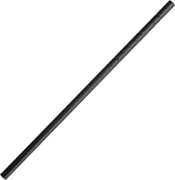  Fiesta Compostable kompostierbare flexible Papierstrohhalme schwarz (250 St&uuml;ck) 