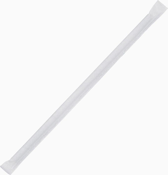  Fiesta Compostable kompostierbare einzeln verpackte Papierstrohhalme 21cm schwarz (250 St&uuml;ck) 
